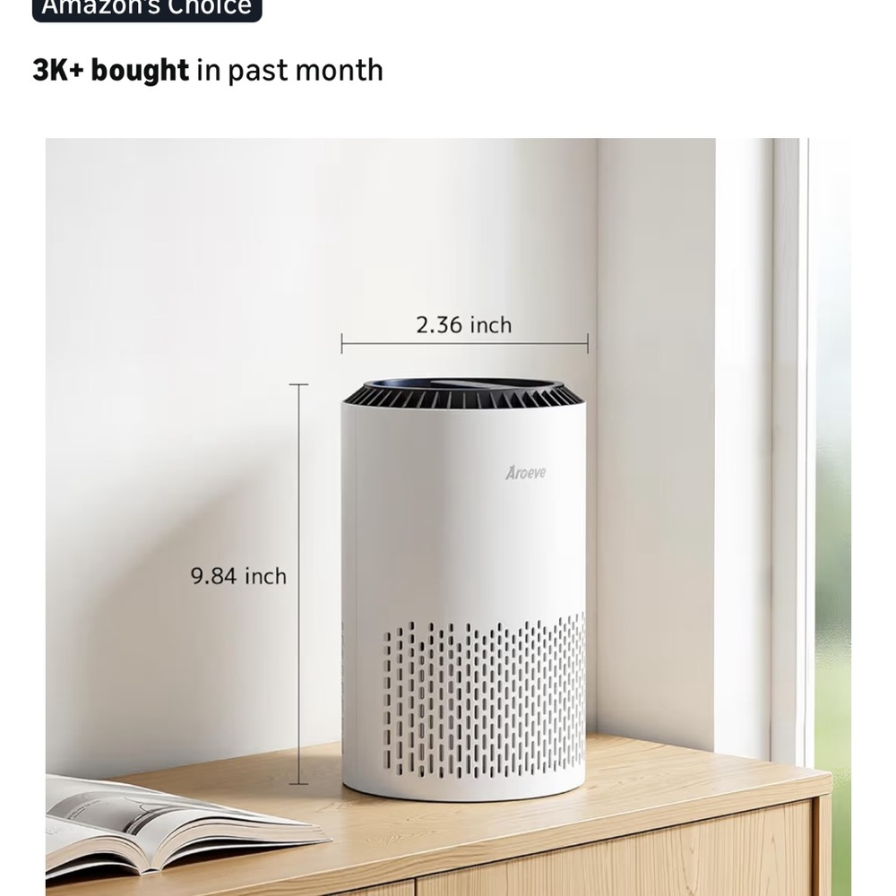 Brand new Aroeve Air Purifier with - Picture 2 of 8